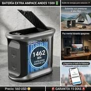 Batería extra de Ampace Andes 1500 de 1462 W/H Precio: 560 USD Garantía 15 días Mensajería aparte - Img 54972407