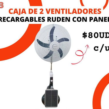 Ventiladores Recargables de 18" con panel - Img 118401405
