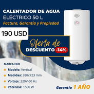 CALENTADOR DE AGUA ELÉCTRICO ✅️ 50L Y 80L L Y - Img 55393607