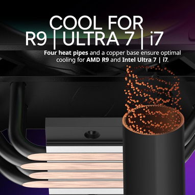 ❄️ Cooler Master Hyper 212 Pro aRGB ⚡ 4 Heat Pipes Cobre, Ventilador PWM 120mm RGB, Soporte AM5/AM4/Intel Envío* - Img 102025583