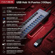 Regleta Acasia 16 puertos USB 3.0 10gps - Img 54704749
