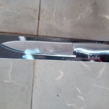 Cuchillo de cocina grande acero inoxidable completo. Cuchillos chef - Img 59664412