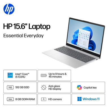 LAPTOP 🎁NUEVA🎁📦CAJA, HP (15-fd0250wm), 15.6" FHD IPS, Intel Core i5-1334U, 8GB RAM, Iris Xe, 512GB SSD - Img 124071042