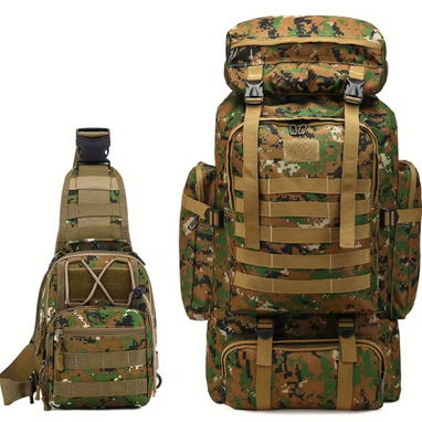 Mochila Multifuncional 80L- Se incluye de regalo una pequeña que hace juego - Img 123996956