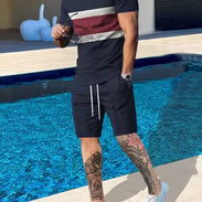 Conjunto de 2 Piezas para Hombre de Verano a Rayas TALLA M - Img 56704137