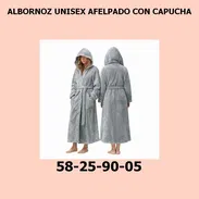 ALBORNOZ UNISEX AFELPADO CON CAPUCHA - Img 55727778