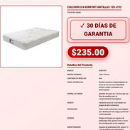 Colchon Konfort Antillas 3/4 120x190cm Tratamiento Termico Acero VPT-0199 - Img 58147496