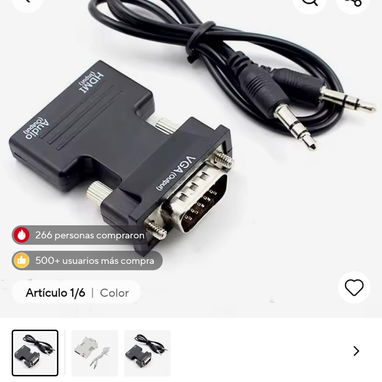 Se venden variedad de cables y adaptadores HDMI, display port, VGA - Img 121018356