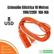 Extensión Eléctrica 10 Metros 110V/220V 10A-16A - Img 55654667