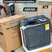 Lavadora semiautomática milexus color negra de 7kg - Img 54975293