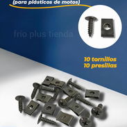 Juego de tornillos y presilla para plástico de motos - Img 56748276