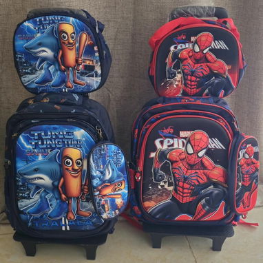 Mochilas con merendero y cartuchera - 3/4