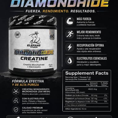 Creatina Monohidratada super micronizada+Electrolitos - Img 123527443