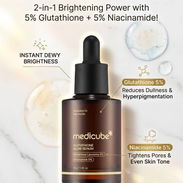 ✨🖤 MEDICUBE GLUTATHIONE 🖤✨  🌟 Ayuda a reducir manchas y unificar el tono. 💧 Con glutatión liposomal + niacinamida. ✨ - Img 57972719