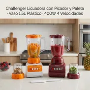 LICUADORA CHALLENGER CON JARRA PLÁSTICA 1.5L + PICADOR ((BATIDORA)) - Img 58111877