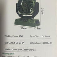 Ventilador recargable F8 - Img 55981544