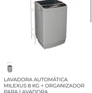 Lavadora automática MILEXUS 8kg + acomodador - Img 50229402