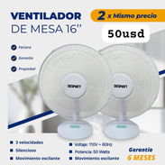 Ventilador de mesa 16 pulgadas.... - Img 55075874