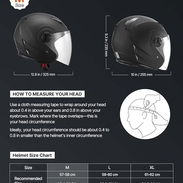 NUEVO Casco semi intengral Vevor para moto - Img 55424251