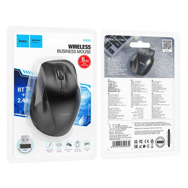 Mouse Inalámbrico GM24 🎯 6 Botones | Dual Mode 2.4G + Bluetooth - Img 123575357