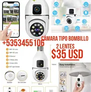 Cámara tipo Bombillo 2 Lentes  ✨✨👌 - Img 50548129