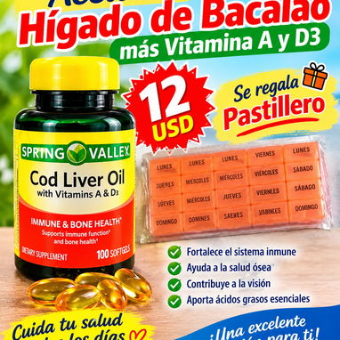 Vitamina b1 b6 b12, aceite higado bacalao, vitamina C, b12, D3 - 5/6