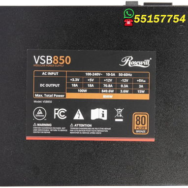 Fuente de 850W modelo VSB850. Certificada con Bronce 80 PLUS ▌🚜 Contamos con mensajería 🚜 + Garantía segura - Img 104483874