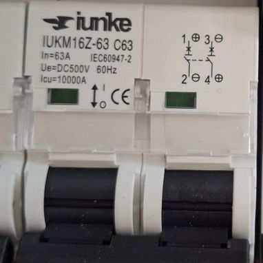 Breaker Corriente Directa, CD. Fotovoltaico. 16, 32 y 63 amperes. Disyuntores bipolares. - 8/9