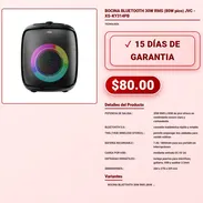 BOCINA BLUETOOTH 30W RMS (80W pico) JVC - XS-KY314PB . - Img 57880783