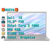 LAPTOP 🎁NUEVA🎁📦CAJA, Dell 15 (DC15250-101), 15.6" FHD IPS, Intel Core 3 100U, 8GB RAM, Graphics, 512GB SSD - Img 57218439
