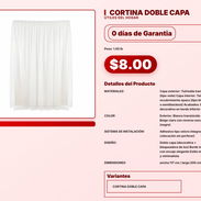CORTINA DOBLE CAPA . - Img 57556459