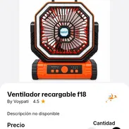 Ventilador recargable f18 - Img 57858797