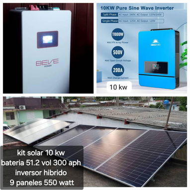 ⚡Kit de paneles solar ( 3000watt en adelante)☀️, inversores , baterías de respaldo y paneles solares - Img 107347465