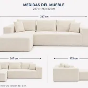 Sofa moderno, de lujo muy buena calidad. Empacados al vacío - Img 55833850