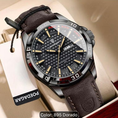 🔴🔴Reloj para hombre, pulsera,manilla negra. Esfera negra. - 3/3