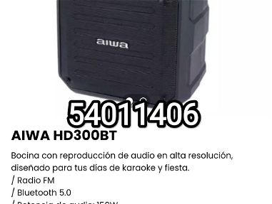!!AIWA HD300BT de 150W Bocina con reproducción de audio en alta resolución, diseñado para tus días de karaoke y fiesta. - Img main-image