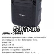 !!AIWA HD300BT de 150W Bocina con reproducción de audio en alta resolución, diseñado para tus días de karaoke y fiesta. - Img 45514025