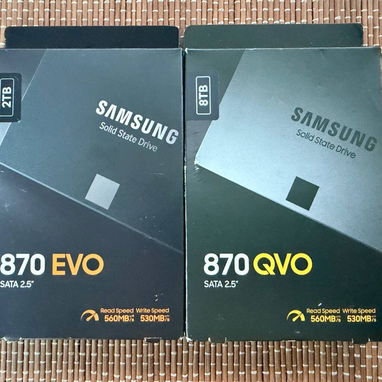 SAMSUNG 870 QVO (modelo MZ-77Q8T0BW) SSD) interna de 8 TB con factor de forma de 2.5 pulgadas e interfaz SATA III (6 Gb/ - 3/3