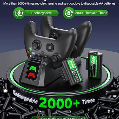 ☎️53544655 🛵 Entrega Disponible ⭐ Paquete de Baterías Recargables para Controlador Xbox con Estación de Carga⭐ - Img 110416257