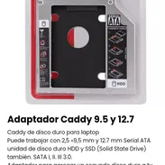 Adaptador caddy 9.5 para laptop nuevo - Img 50686449