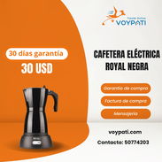 Cafetera eléctrica Royal negra - Img 56573429