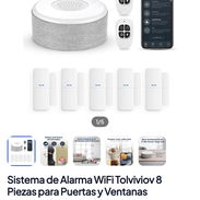 Sistema de Alarma WiFi Tolviviov 8 Piezas para Puertas y Ventanas - Img 56860187