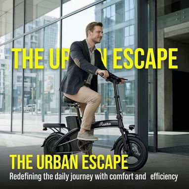 🚲 Bicicleta Eléctrica Plegable LockRun 400W – Ruedas de 14" - Img 123713040