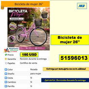 Bicicleta de mujer 26 160 USD....51596013.. Revisión durante la entrega..Transporte costo adicional (MV-814) - Img 56815249