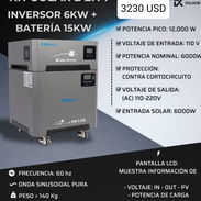 Kit Solar 2 en 1 (Inversor 6KW + Batería 15KW) - Img 55350463