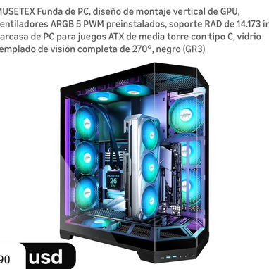 Chasis Gamers desde los 80-90-190 usd todo nuevo en caja M-ATX , ITX - Img 122538909
