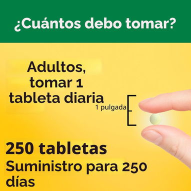Ácido Fólico 400mcg (Nature Made · 250 tabletas) - 7/9