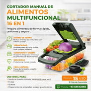 Cortador Manual De Alimentos / Multifuncional 16 en 1 - Img 55995574