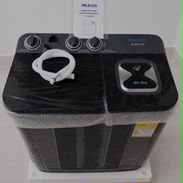 *LAVADORA SEMI AUTOMÁTICA MILEXUS 7kg color negro* - Img 57946143