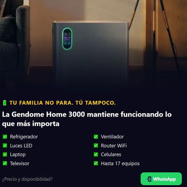 🔋Gendome Home 3000- Portable Power Station 3072Wh - 3/5